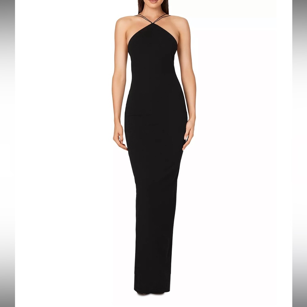 Nookie Trinity Halter Gown in black